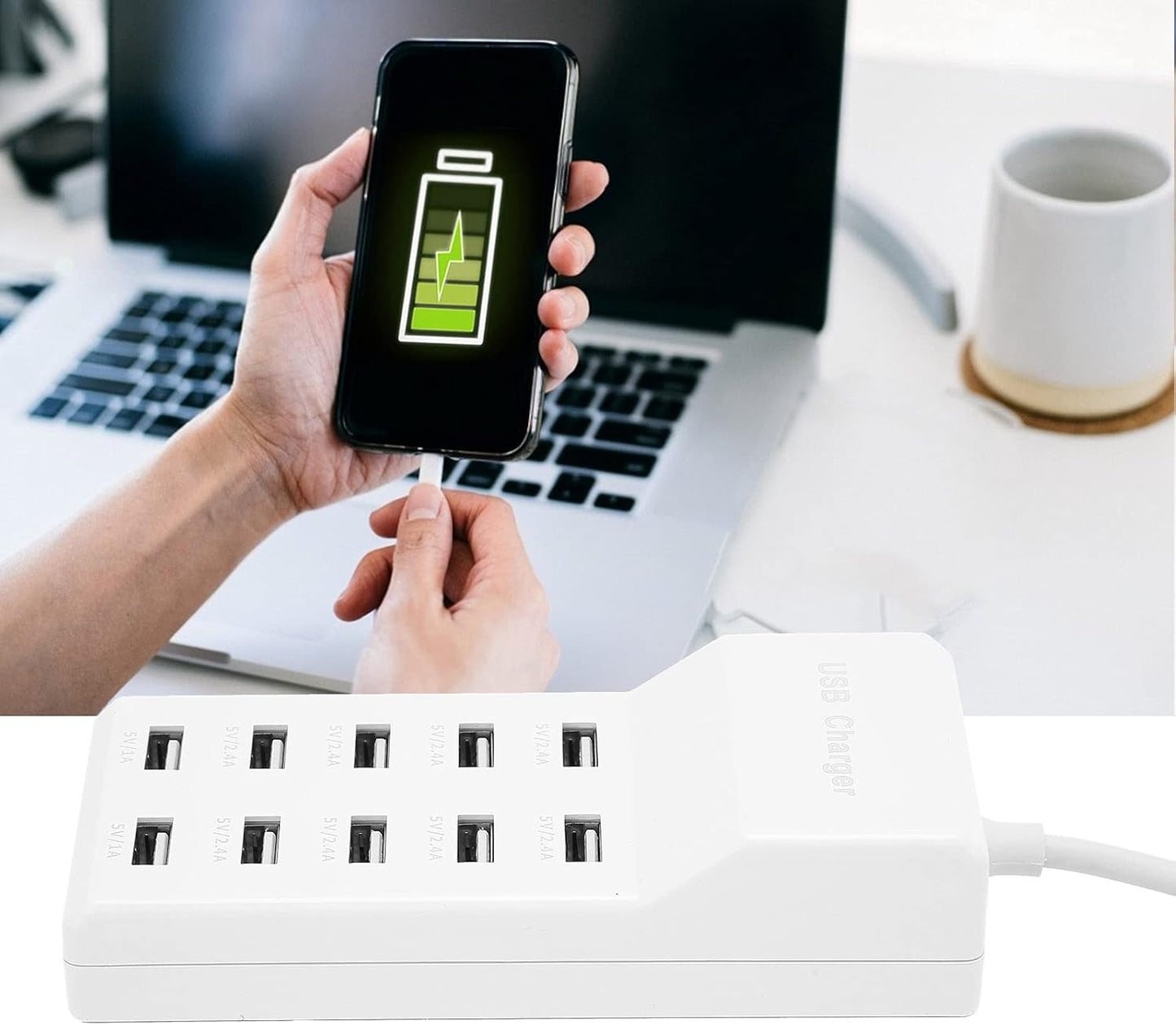 CARGADOR USB 10 PUERTOS